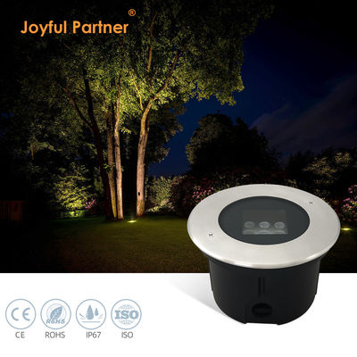 Không thấm nước Inground Uplight Ống nhôm 3500K Đen ấm DIA162MM 2 năm bảo hành