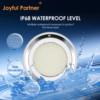 IP68 280mm tường gắn thép không gỉ RGB dưới nước LED hồ bơi ánh sáng