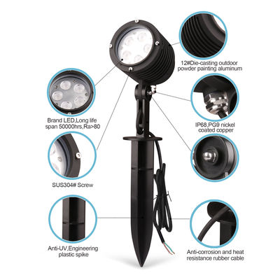 Đèn sân vườn LED góc điều chỉnh 2700k - 6500k IP65 ngoài trời đèn cây chiếu