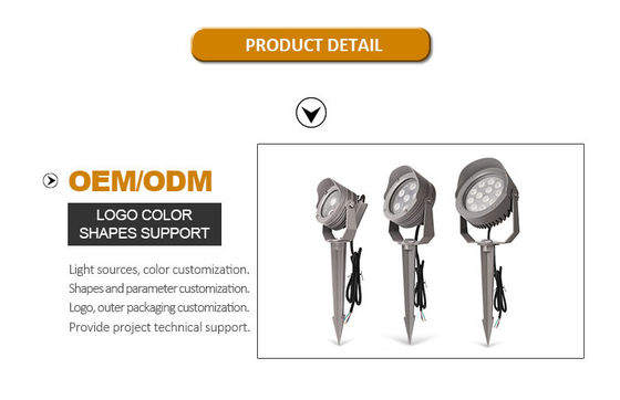 IP65 12V DC Dimming trang trí đèn chiếu sáng LED Aluminium ngoài trời đèn cảnh quan
