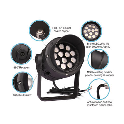 Đèn đèn LED RGB ngoài trời cao độ sáng LED IP65 Cây cảnh quan