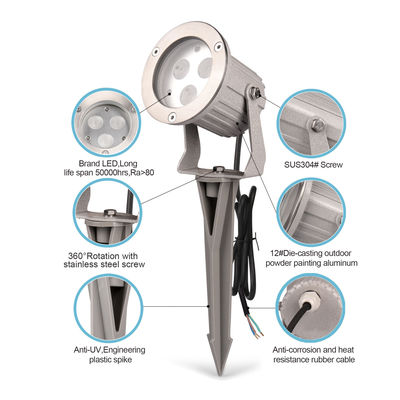 RGB phong cảnh đầy màu sắc ngoài trời cây Spot đèn chống nước 9W vườn đèn pha LED