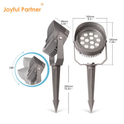 DMX512 Ánh sáng cây LED ngoài trời đầy màu sắc 12W 24W 36W IP65 Rgb Spike Light