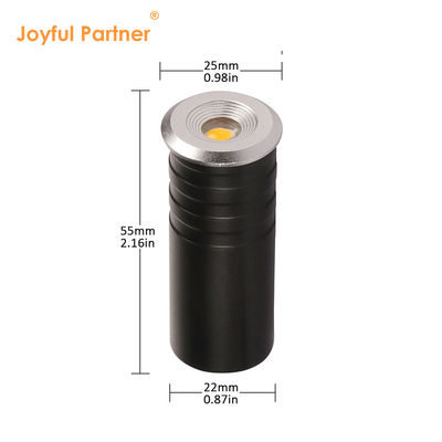 Đèn bậc thang Mini LED, mặt trước bằng thép không gỉ, LED CREE XPE 1W với hộp sau bằng nhôm