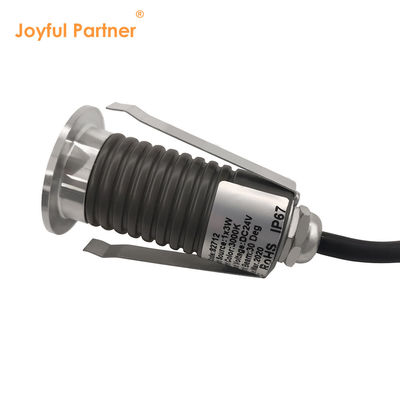 Đèn âm đất mini IP67 chống nước, đơn sắc 3000K, thép không gỉ, 1W 3W, lắp đặt âm