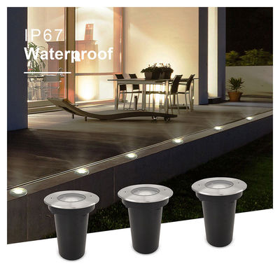 Đèn dưới lòng đất ngoài trời LED 6W IP67 12V DC Điện áp thấp Đèn dưới lòng đất