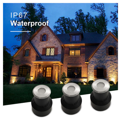 Ánh sáng sàn mini 12V 24V 1W 2W LED đơn màu DIA 38MM Cho Quảng trường vườn