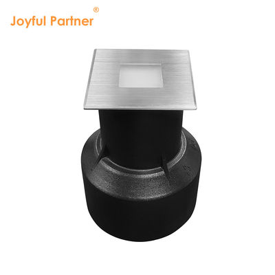 IP67 đèn LED Đèn mặt đất 1W 2W 3W Phân loại vuông SS Tấm kính lạnh không có ống kính