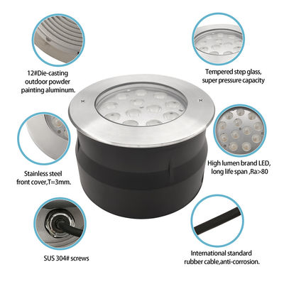 12w 24w 36w ngoài trời đèn LED ánh sáng dưới lòng đất Đèn chôn cầu thang Đèn bước