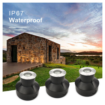1W 3000k Đèn LED màu trắng ấm dưới lòng đất IP67 chôn trong mặt đất Đèn nhấp nháy