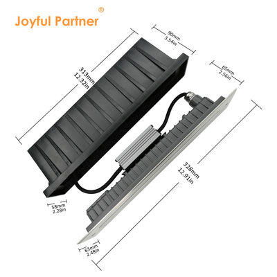 IP67 chống thấm nước Đèn mặt đất ánh sáng SS Tấm phủ trắng ấm 12W DMX512 Vỏ phía trước bằng thép không gỉ