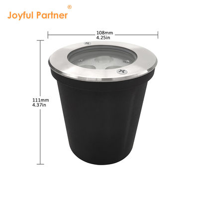 Ánh sáng mặt đất ngoài trời 24VDC Thân máy bằng thép không gỉ 6W 12W DIA160MM cho dự án