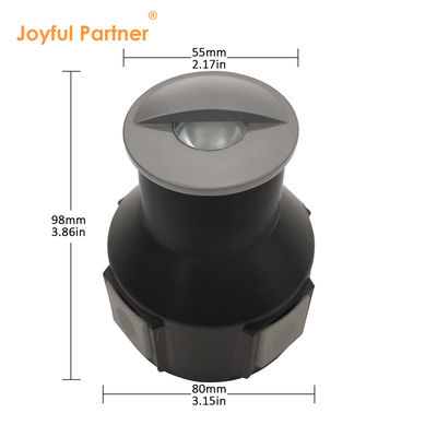 Semi-shading In-ground Light 12V 24VDC Điện áp thấp 1W 2W With Honeycomb louver