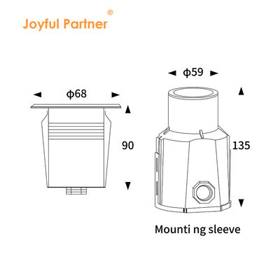 Đèn dưới nước hồ bơi Mini Âm trần 1W 2W LED IP68 3000K Đơn sắc Điện áp 12V/24V DC