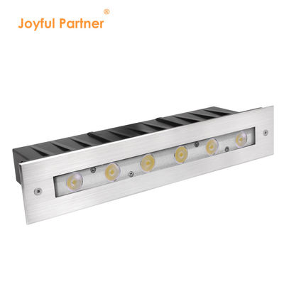 Ánh sáng tuyến tính dưới nước 316 thép không gỉ DMX 512 RGB 12W DC24V Kính không đối xứng RGB3IN1