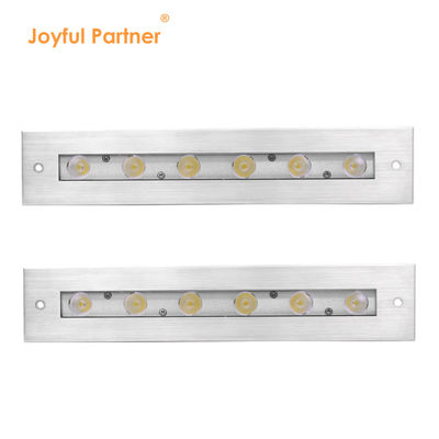 Ánh sáng tuyến tính dưới nước 316 thép không gỉ DMX 512 RGB 12W DC24V Kính không đối xứng RGB3IN1