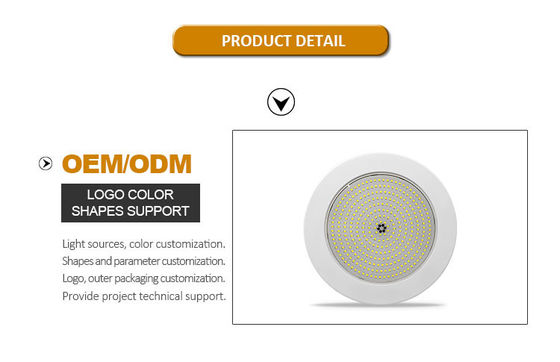 42W 12VAC Đèn hồ bơi chìm LED IP68 Đèn hồ bơi LED RGB gắn trên tường