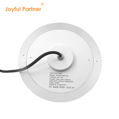 Đèn hồ bơi RGB IP68 DC12V 18W 25W 35W LED DIA230MM SMD2835 324 chiếc