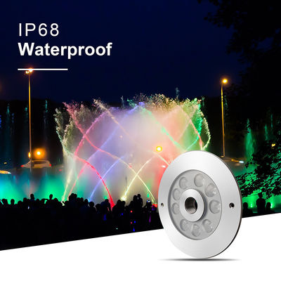 27W 3 trong 1 RGB LED Fountain Light Stainless Steel Cho Quảng trường thương mại