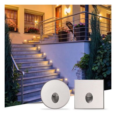 Đèn tường LED thông minh IP65 nhôm thân hình vuông DC 24v 1w 2w 3w Đèn cầu thang LED cho hành lang