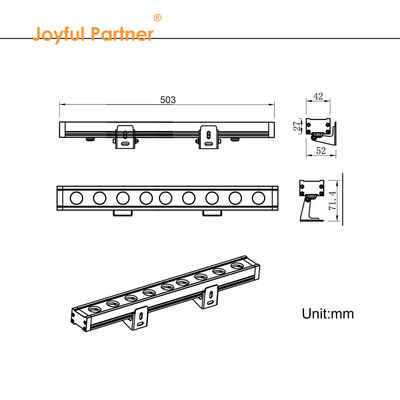 IP65 chống nước đèn LED đèn rửa tường điện áp cao 110V 220V đèn LED thành phố màu
