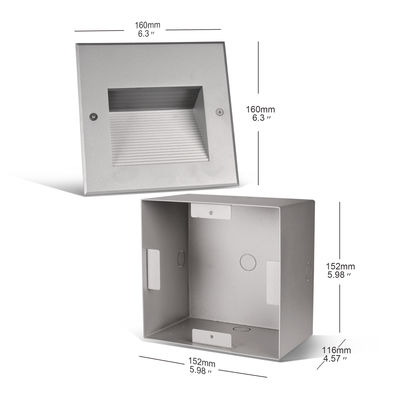 6W COB Đèn tường cầu thang nhúng IP65 Cho hành lang Đèn góc tường LED