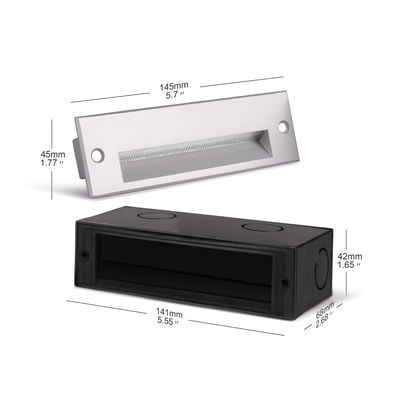 Đường chữ nhật LED được chôn vùi Đèn tường 220VAC 5W Đèn đường LED màu trắng ấm