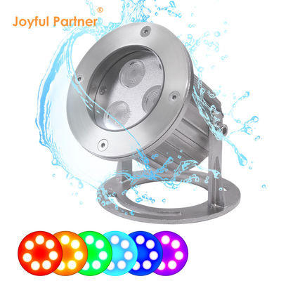 IP68 RGB đèn LED đài phun nước dưới nước thép không gỉ đèn LED đài phun nước