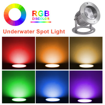 IP68 RGB đèn LED đài phun nước dưới nước thép không gỉ đèn LED đài phun nước
