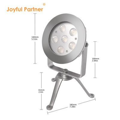 RGBW đèn LED ánh sáng điểm dưới nước 24V DC thép không gỉ 316 DMX512 bộ điều khiển