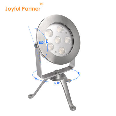 Đèn chiếu điểm dưới nước LED RGBW bằng thép không gỉ 316 Điều khiển DMX512 Điện áp 12V 24 Thay đổi nhiều màu