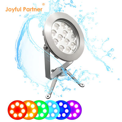DMX điều khiển đèn LED Đèn điểm dưới nước IP68 12W 24W Đèn đài phun nước