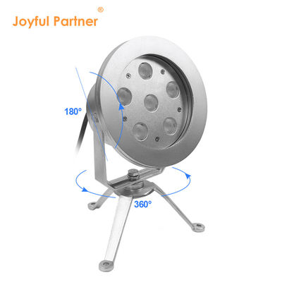 Đèn phun nước LED 6 * 2W RGB DMX Stainless Steel316 Cơ thể DC12V/24V IP68 Cho hồ bơi