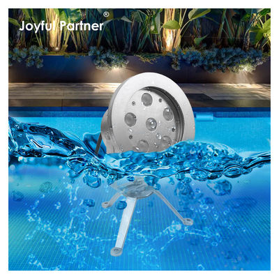 Đèn phun nước LED 6 * 2W RGB DMX Stainless Steel316 Cơ thể DC12V/24V IP68 Cho hồ bơi