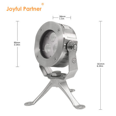 Đèn LED dưới nước chất lượng cao DC24V 304 Thép không gỉ DMX512 RGBW IP68 12W