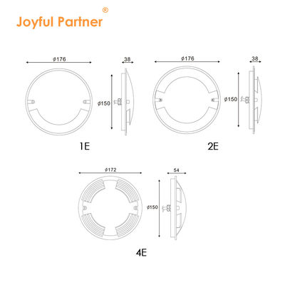 Đèn LED ngoài trời IP67 đường kính 70mm 3W Đèn gắn bề mặt Đèn LED nhúng với bảo hành hai năm