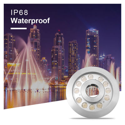 IP68 đèn LED đèn vòi 36W Stainless Steel 3 In 1 RGB Đèn dưới nước