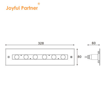 Thép không gỉ 316L Ánh sáng tuyến tính dưới nước Đèn hồ bơi LED