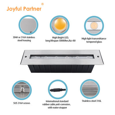 Thép không gỉ 316L Ánh sáng tuyến tính dưới nước Đèn hồ bơi LED