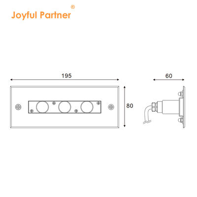 Ánh sáng tuyến tính dưới nước thép không gỉ 316L đèn LED hồ bơi