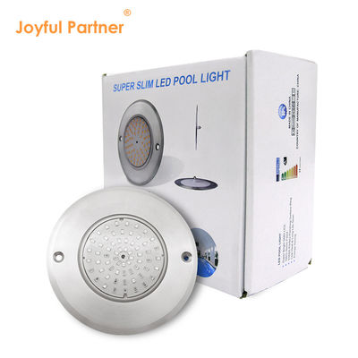 Ác-proof DC7.5mm Slim DC 12V Beam Angle 120 Deg 3000K 316 Stainless Steel PAR56 Đèn hồ bơi thay đổi màu sắc