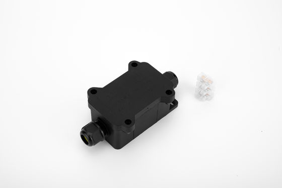 Đen IP68 kết nối nhanh 24A 450VAC Hộp kết nối chống nước 2 chân