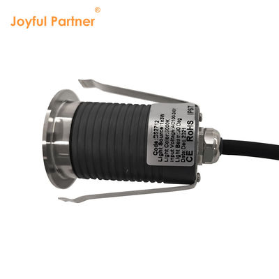 Đèn dưới lòng đất LED Thép không gỉ 1W 2W AC/DC 2700K-6000K DIA38MM Với kính băng