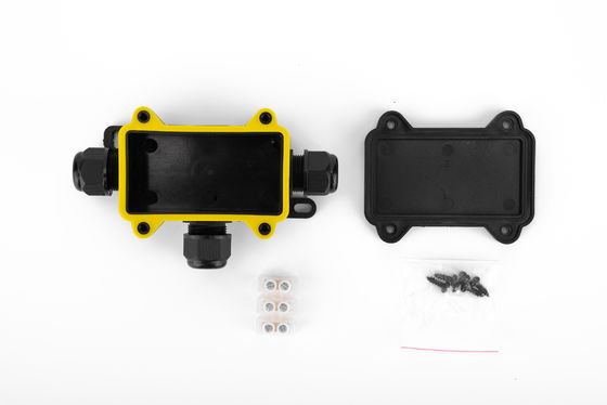 Hộp nối cáp chống thấm nước loại H 3 ngả nhựa màu đen đầu nối nhanh