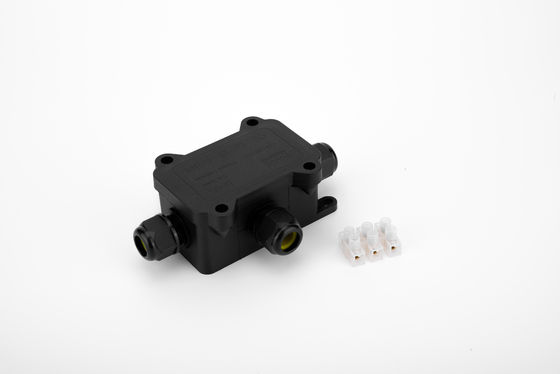 Hộp nối cáp chống thấm nước loại H 3 ngả nhựa màu đen đầu nối nhanh