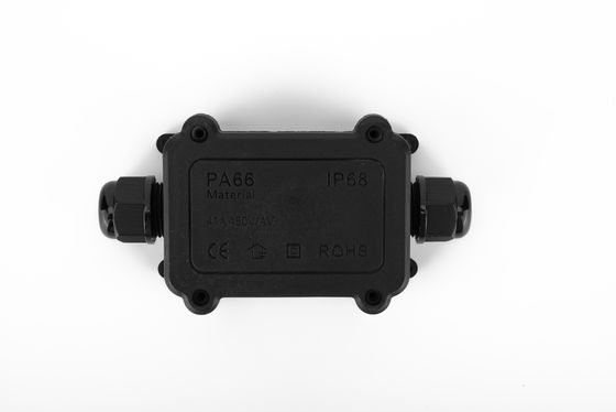 Hộp nối cáp chống thấm nước loại H 3 ngả nhựa màu đen đầu nối nhanh