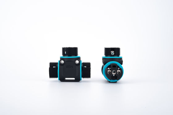 Đầu nối tròn cái bằng nhựa chống nước IP68, 2/3 chân, lắp đặt nhanh, bộ chuyển đổi điện