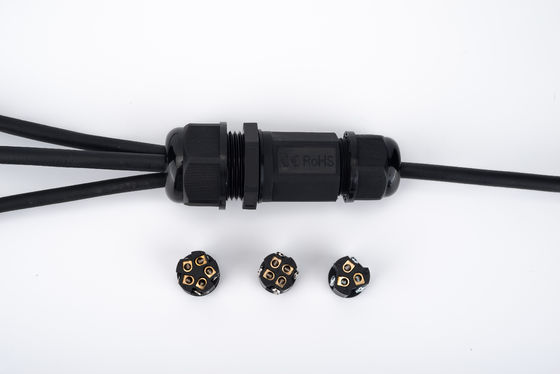 Đầu nối nhanh IP68 Chống nước 1 vào 2 ra Màu đen Dùng cho hộp nối cáp ngầm