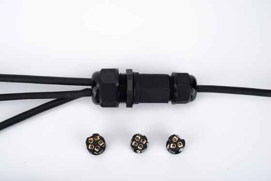 Đầu nối nhanh IP68 Chống nước 1 vào 2 ra Màu đen Dùng cho hộp nối cáp ngầm