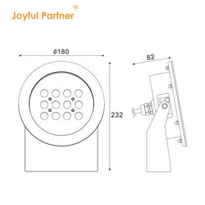 Đèn chiếu điểm dưới nước LED IP68 Đa sắc RGBW 12V 24V Điện áp thấp cho các công trình nước